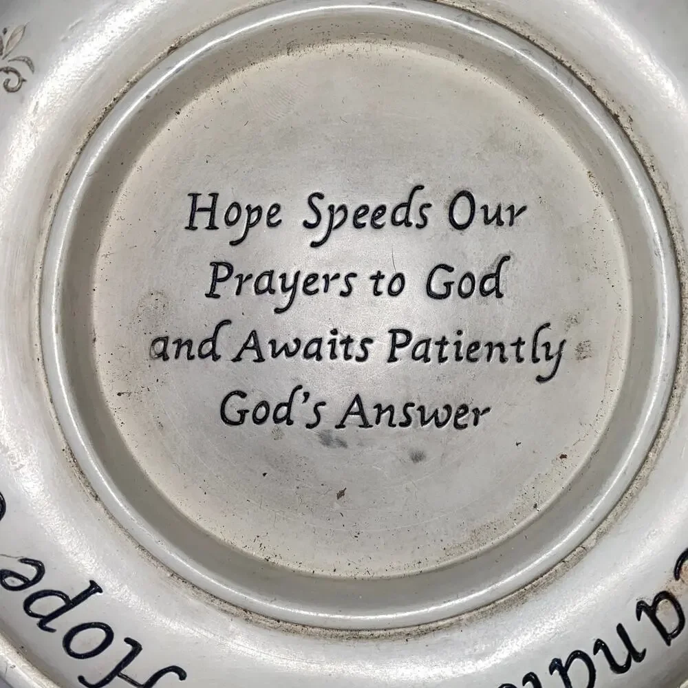 Hope Candle Base Prayers God's Answers God Religious Candle Holder / Wall Plaque